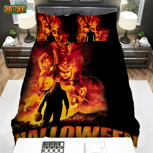 Halloween Movie Poster 3 Bed Sheets Spread Comforter Duvet Cover Bedding Set