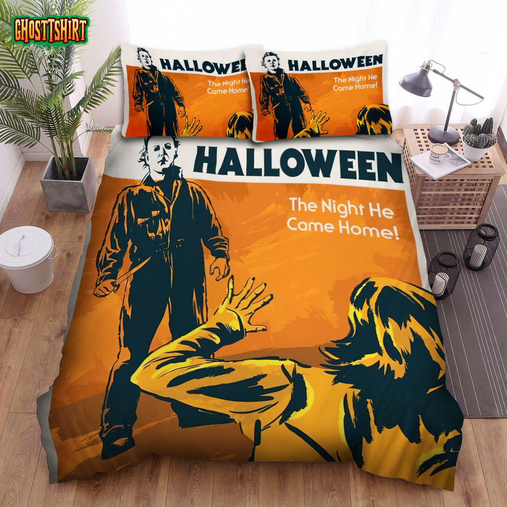 Halloween Movie Poster V Bed Sheets Spread Comforter Duvet Cover Bedding Set