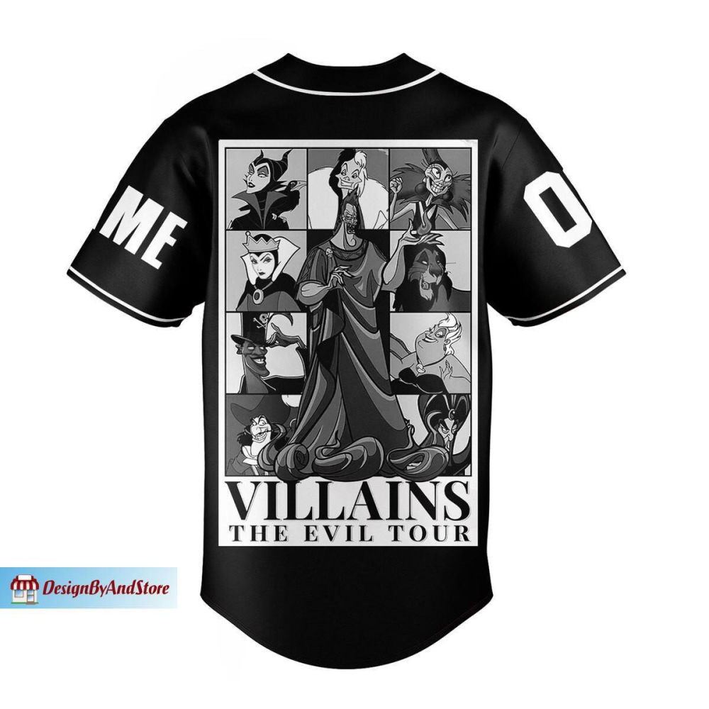 Halloween Shirt, Evil Queen Jersey, Disney Villain Baseball Jersey - lylyprint.com