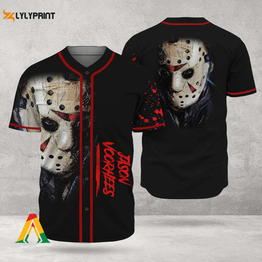 Happy Halloween Horror Jason Voorhees Baseball Jersey - lylyprint.com