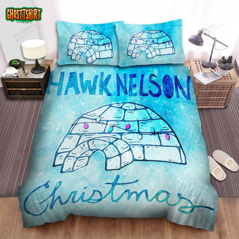 Hawk Nelson Band Christmas Album Cover Bed Sheets Spread Comforter Duvet Cover Bedding Set