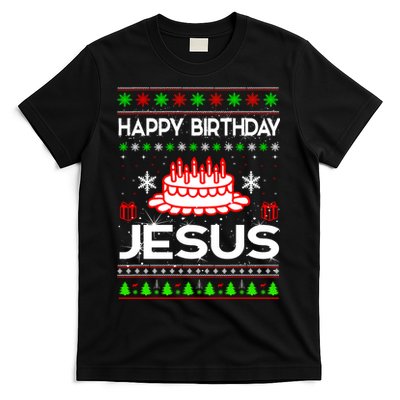 Happy Birthday Jesus Ugly Christmas T-Shirt