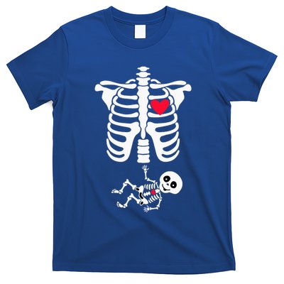 Halloween Costume for Pregnant Mom to Be Skeleton T-Shirt