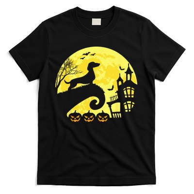Halloween Dachshund Weenie Wiener Moonshine Sausage Dog T-Shirt