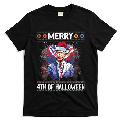Halloween Funny Happy 4th Of July Anti Joe Biden T-Shirt