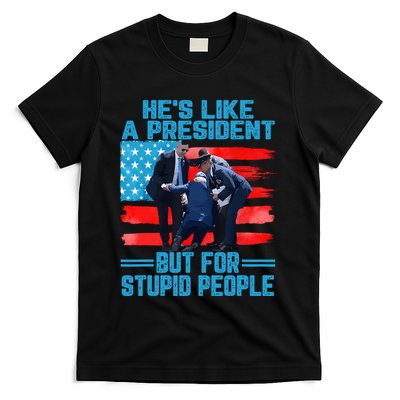 Hes Like A President But For Stupid People Biden Falling T-Shirt