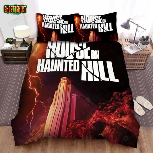 House On Haunted Hill Movie Poster V Photo Bed Sheets Spread Comforter Duvet Cover Bedding Set