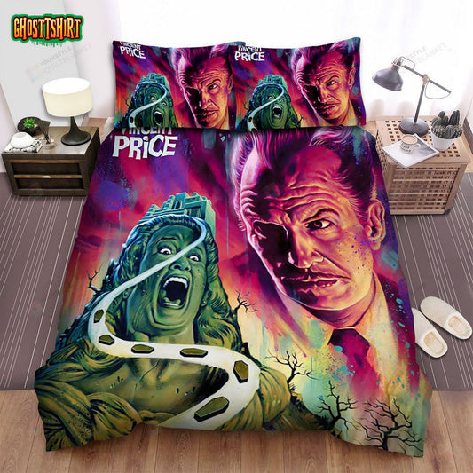 House On Haunted Hill Poster 5 Bed Sheets Spread Comforter Duvet Cover Bedding Set