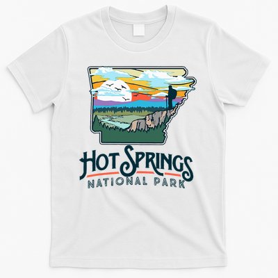 Hot Springs National Park Arkansas Nature Illustration T-Shirt