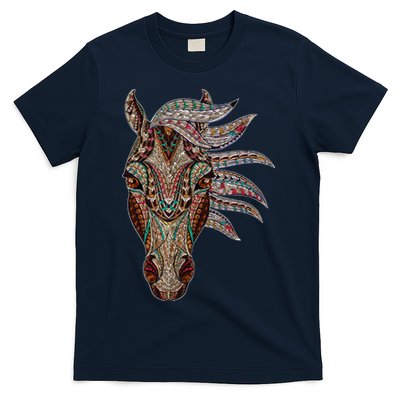Horse Tribal Abstract Art Native American Geometric Horse T-Shirt