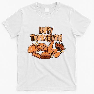 Happy Thanksgiving Holiday Festive Turkey T-Shirt