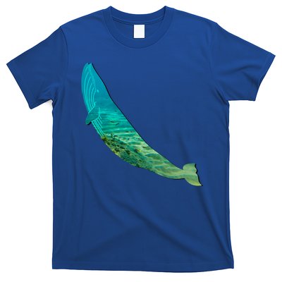 Humpback Whale Lovers Silhouette Earth Day And Ocean Week Gift T-Shirt