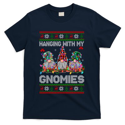 Hanging With My Gnomies Funny Christmas T-Shirt