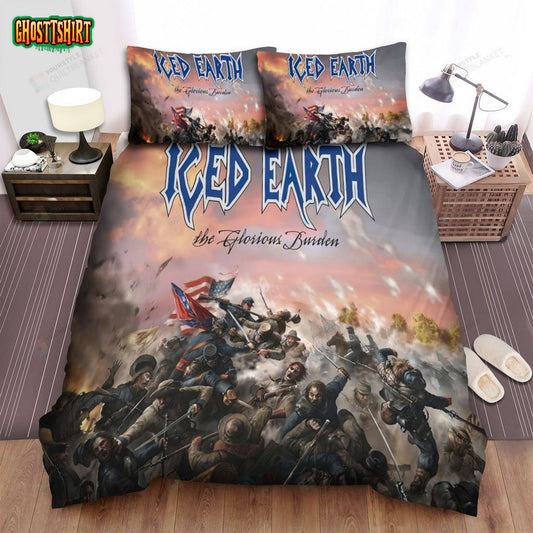 Iced Earth Band Album The Glorious Burden Bed Sheets Spread Comforter Duvet Cover Bedding Set