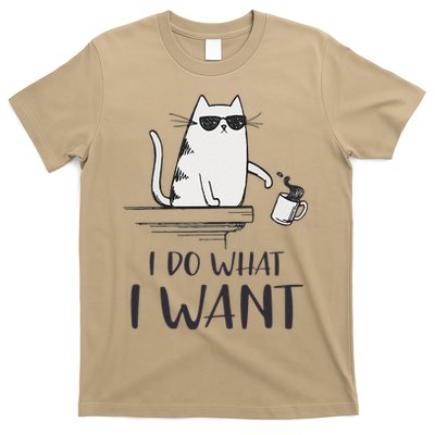 I Do What I Want Funny Cat Lovers T-Shirt