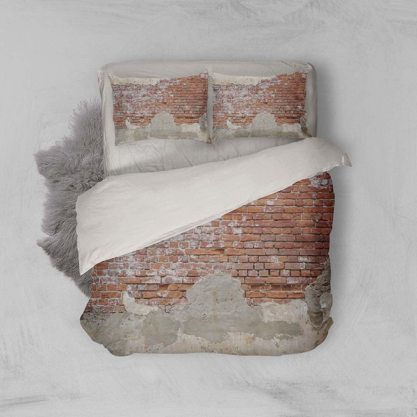 3D Broken, Brick wall Bedding Set Quilt Cover Quilt Duvet Cover ,Pillowcases Personalized  Bedding,Queen, King ,Full, Double 3 Pcs
