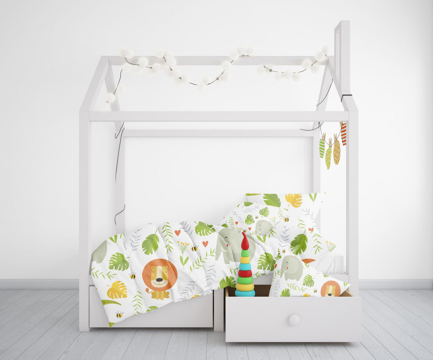 3D Cartoon lion Bedding Set Quilt Cover Quilt Duvet Cover ,Pillowcases Personalized  Bedding,Queen, King ,Full, Double 3 Pcs