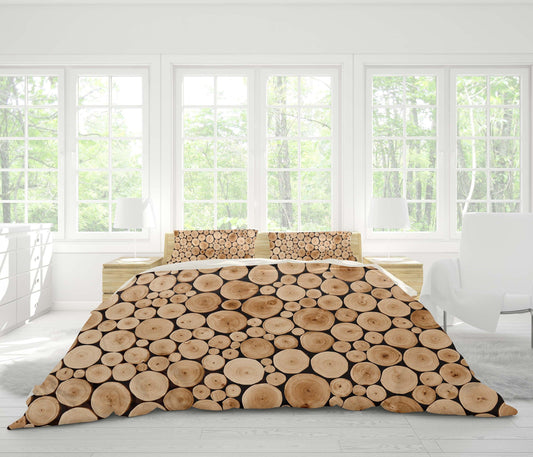 3D Abstract, Wood Bedding Set Quilt Cover Quilt Duvet Cover ,Pillowcases Personalized  Bedding,Queen, King ,Full, Double 3 Pcs