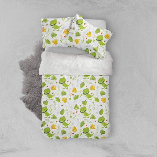 3D Cartoon dinosaur Bedding Set Quilt Cover Quilt Duvet Cover ,Pillowcases Personalized  Bedding,Queen, King ,Full, Double 3 Pcs