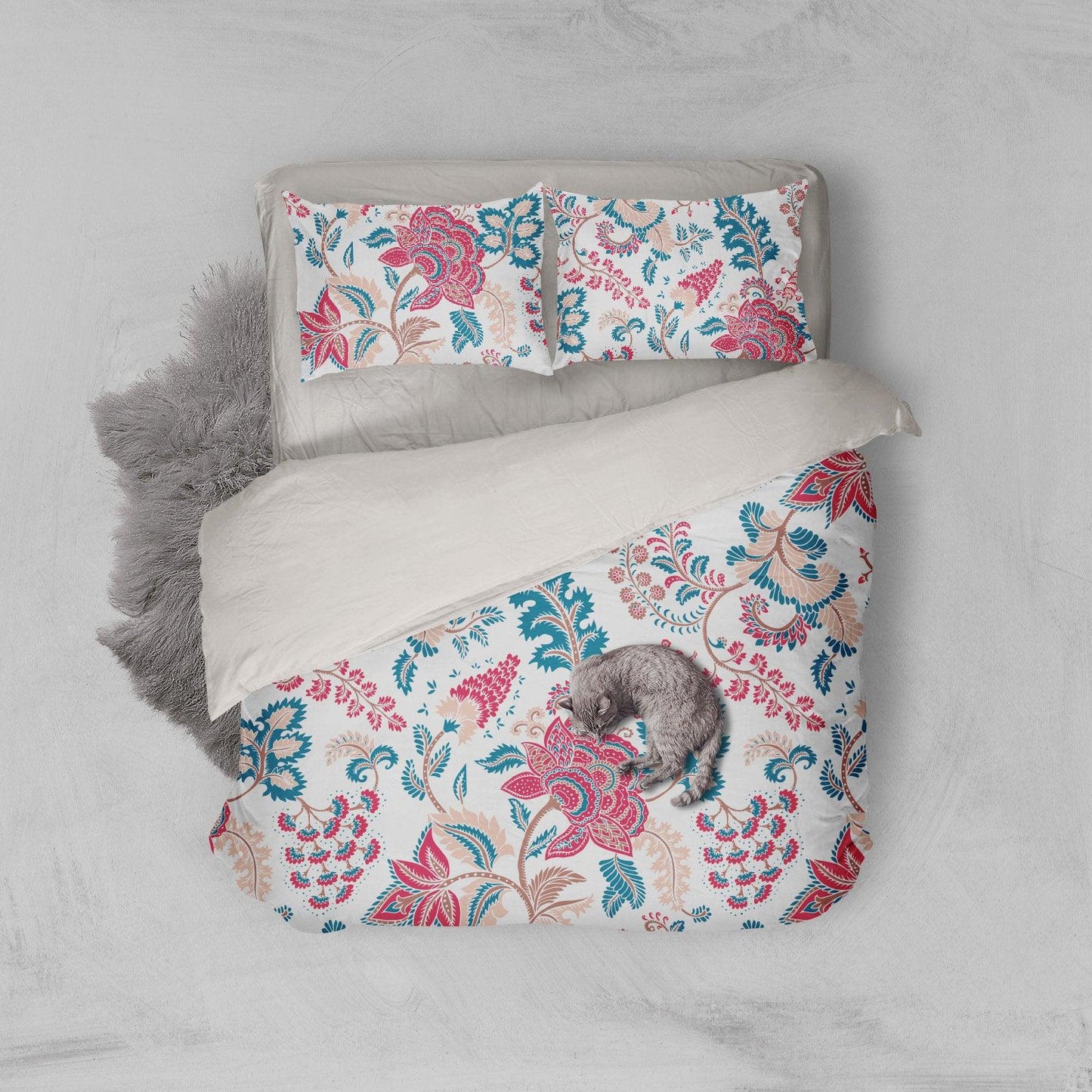 3D Abstract, Flower Bedding Set Quilt Cover Quilt Duvet Cover ,Pillowcases Personalized  Bedding,Queen, King ,Full, Double 3 Pcs