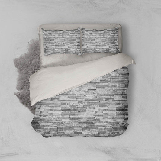 3D A strip of rock Bedding Set Quilt Cover Quilt Duvet Cover ,Pillowcases Personalized  Bedding,Queen, King ,Full, Double 3 Pcs