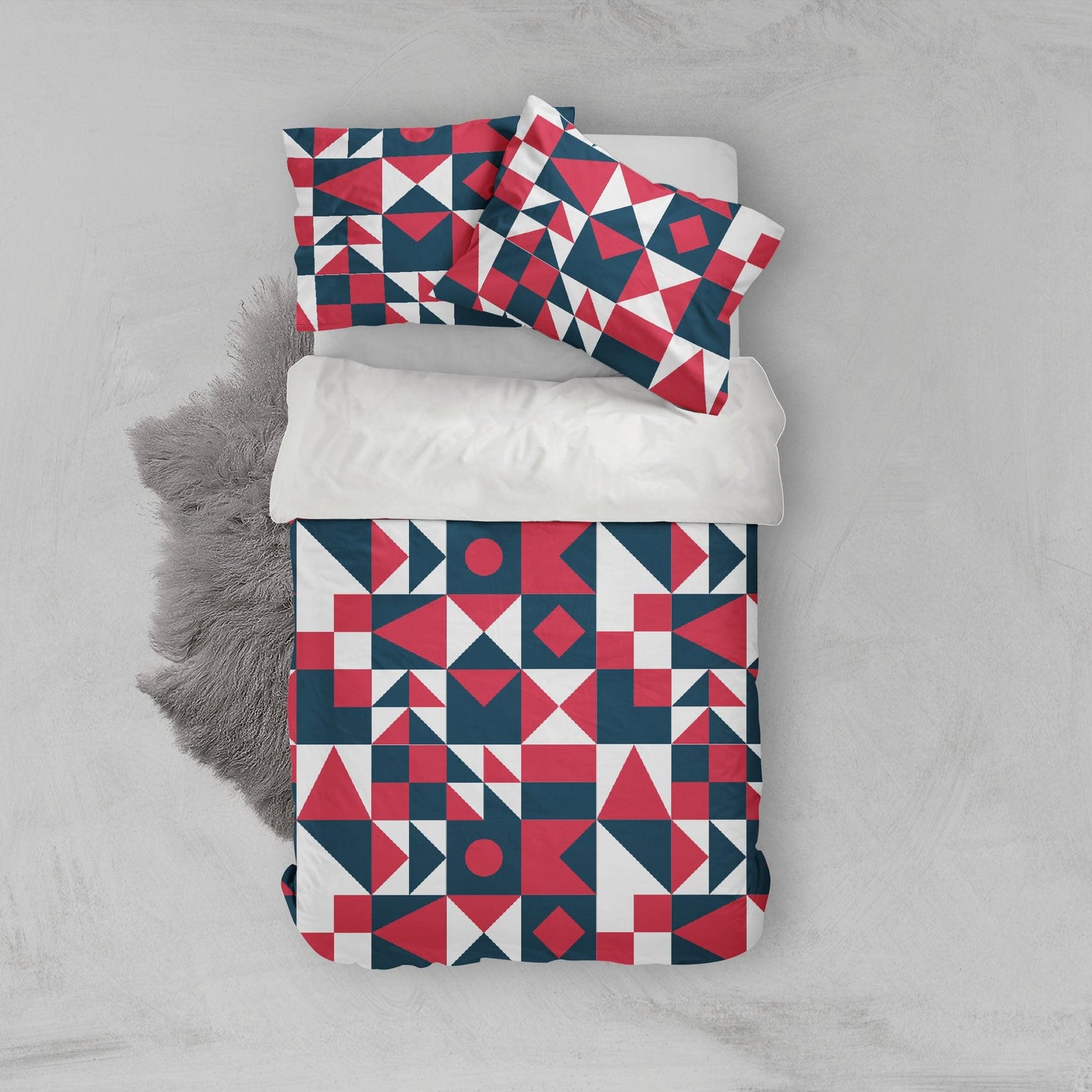 3D Abstract geometry Bedding Set Quilt Cover Quilt Duvet Cover ,Pillowcases Personalized  Bedding,Queen, King ,Full, Double 3 Pcs