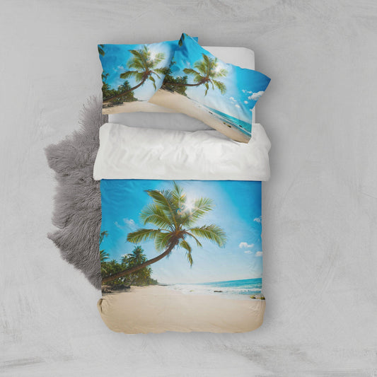 3D Beach, Seaside scenery Bedding Set Quilt Cover Quilt Duvet Cover ,Pillowcases Personalized  Bedding,Queen, King ,Full, Double 3 Pcs
