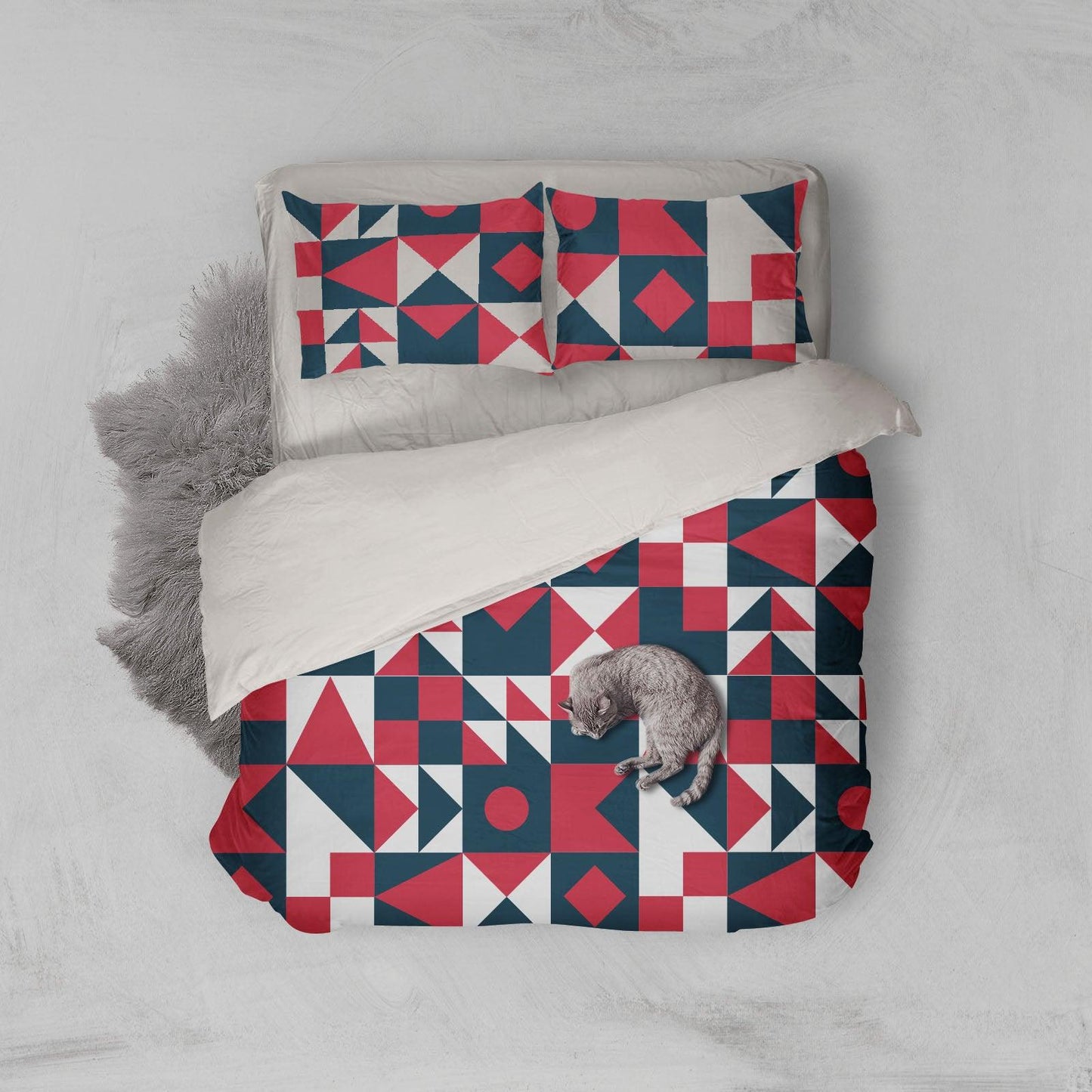 3D Abstract geometry Bedding Set Quilt Cover Quilt Duvet Cover ,Pillowcases Personalized  Bedding,Queen, King ,Full, Double 3 Pcs