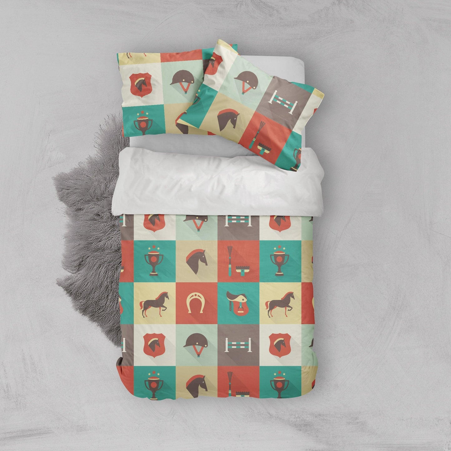 3D Cartoon pattern Bedding Set Quilt Cover Quilt Duvet Cover ,Pillowcases Personalized  Bedding,Queen, King ,Full, Double 3 Pcs