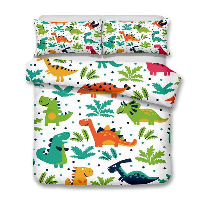 3D Cartoon  Dinosaur  Quilt Cover Set Bedding Set Pillowcases