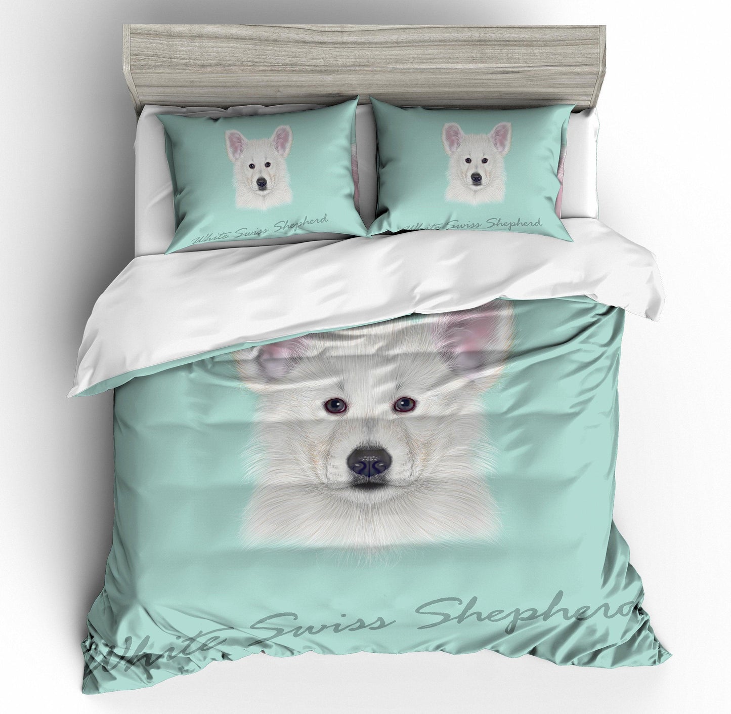 3D Cartoon  Samoyed  Quilt Cover Set Bedding Set Pillowcases