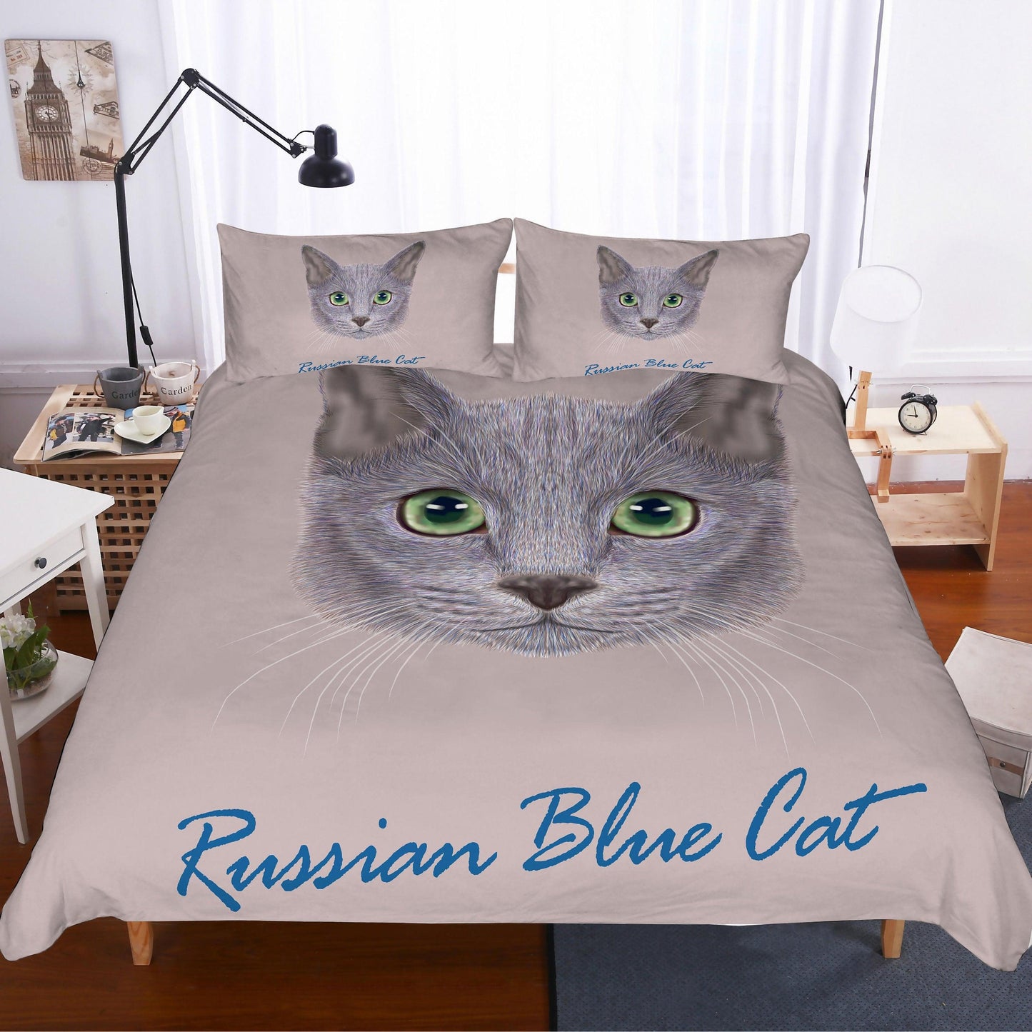 3D Cartoon  British shorthair  Quilt Cover Set Bedding Set Pillowcases