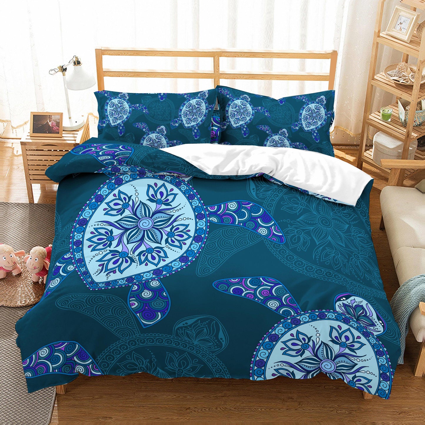 3D Cartoon  Abstract  Turtle  Quilt Cover Set Bedding Set Pillowcases