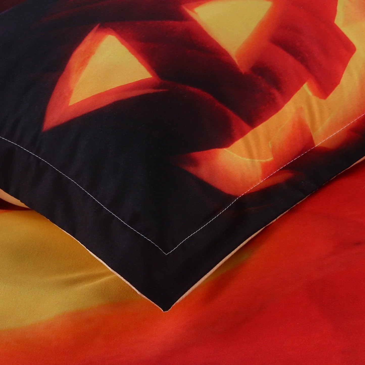 3D  Halloween pumpkin  Duvet Cover Bedding Set Quilt Cover Pillowcases Personalized  Bedding Queen  King  Full  Double 3 Pcs