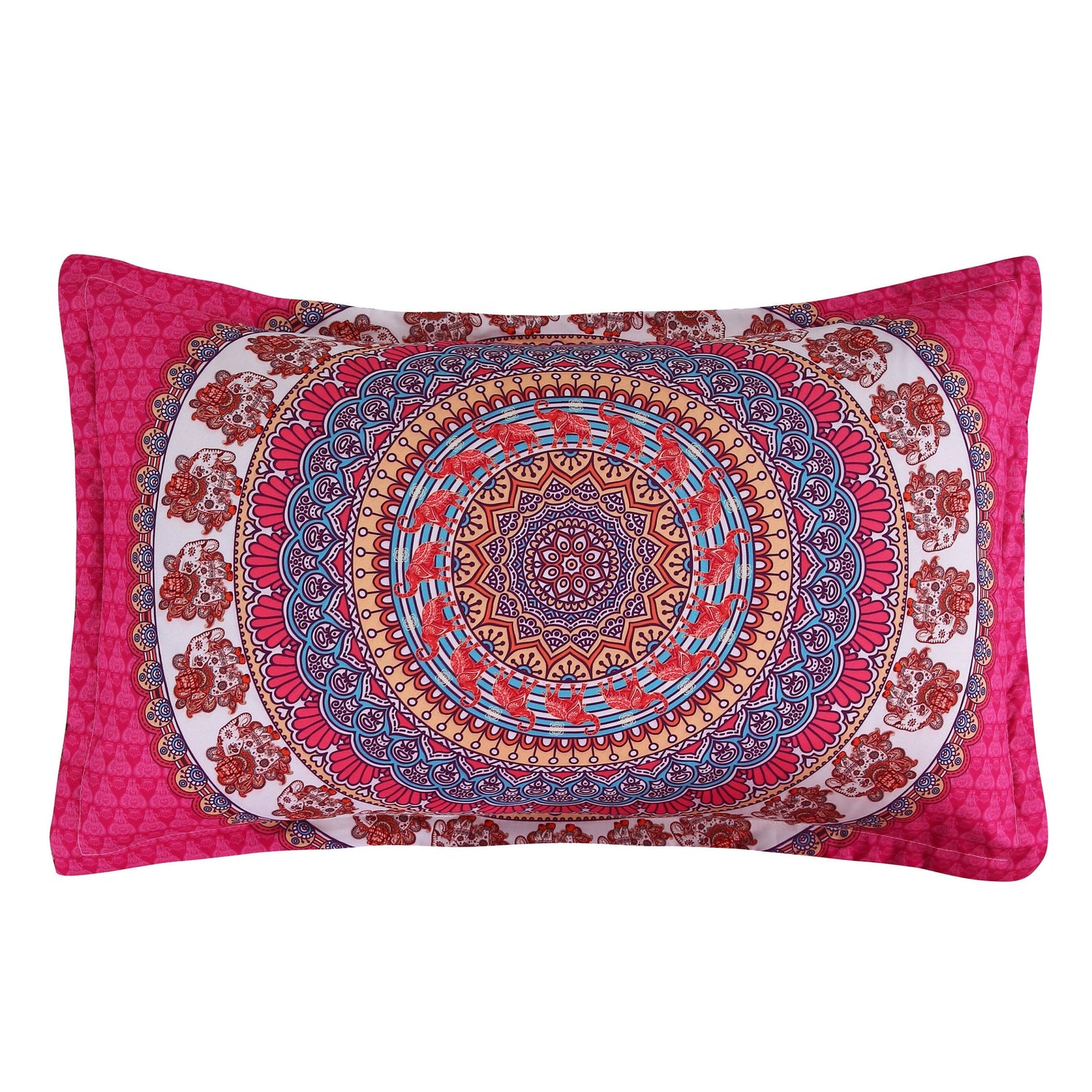 3D Bohemian Mandalas Pink Flower Bedding Set Quilt Cover Quilt Duvet Cover,Pillowcases Personalized  Bedding,Queen, King ,Full, Double 3 Pcs