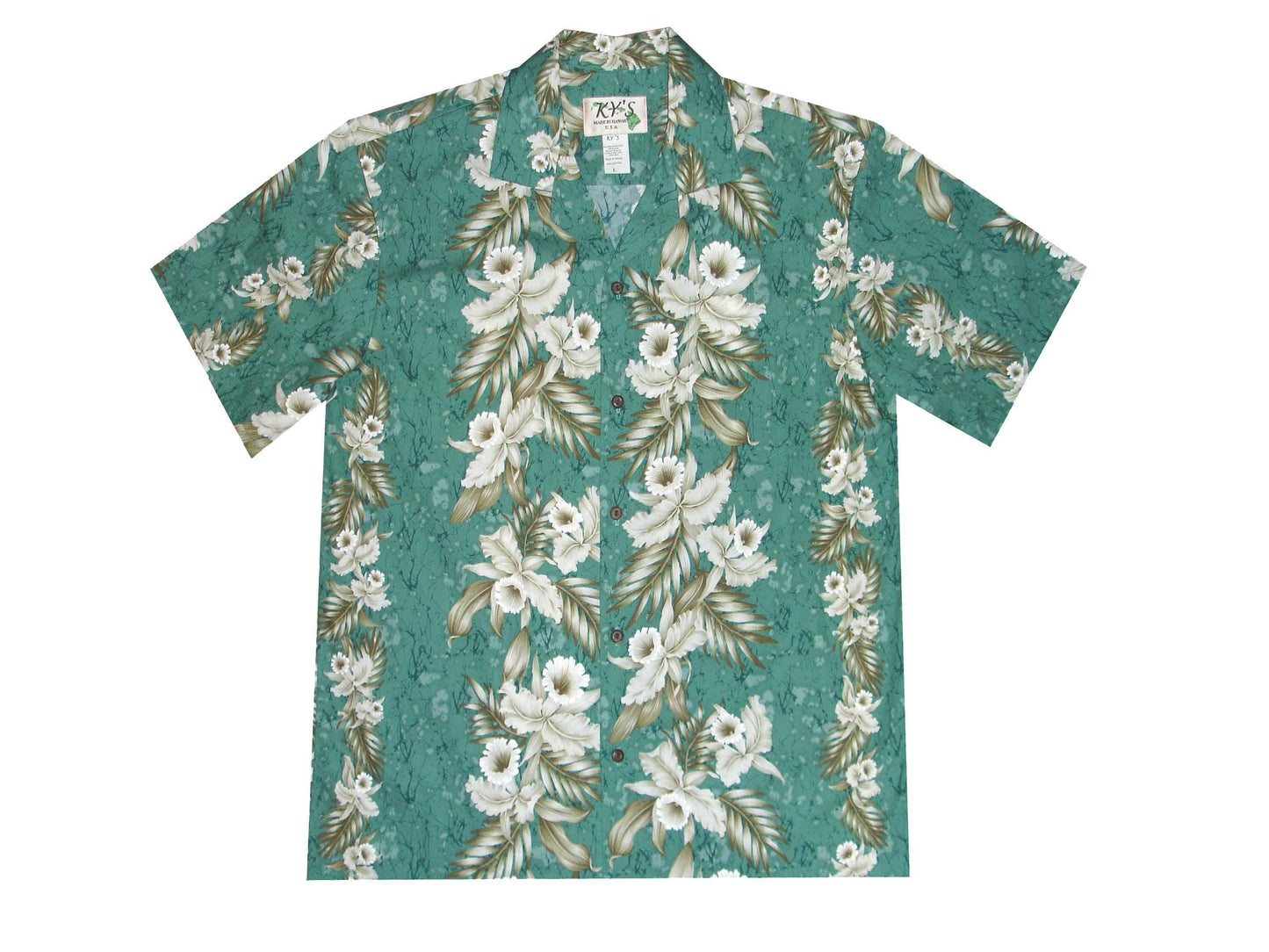 Men's Hawaiian Cotton Shirt - Tropical Print Aloha Shirt, Handmade in Hawaii | Summer Beachwear & Wedding Gift by Ky's Brand