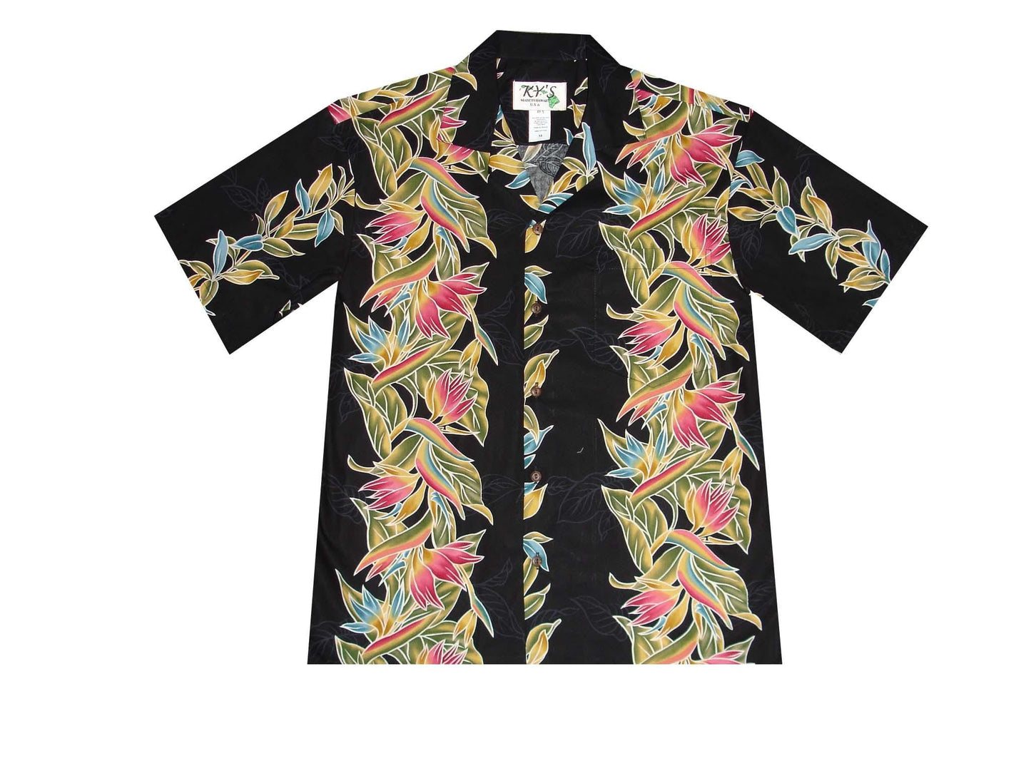 Men's Hawaiian Cotton Shirt - Tropical Print Aloha Shirt, Handmade in Hawaii | Summer Beachwear & Wedding Gift by Ky's Brand