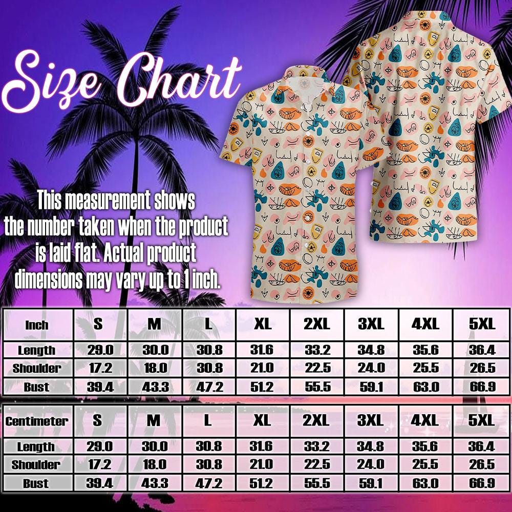 Funny Boobs Hawaiian Shirt for Men - Aloha Funny Boobs Button Down Mens Hawaiian Shirts Short Sleeve Luau Beach Shirt