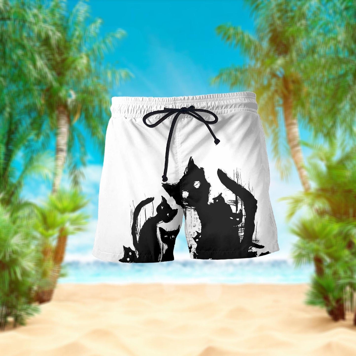 Unisex Black Cat Nightmare Hawaiian Shirt, Black Cat Hawaiian Shirt, Black Cat Shirt, Black Cat Hawaiian , Cat Lover Shirt, Cat Lover Gift