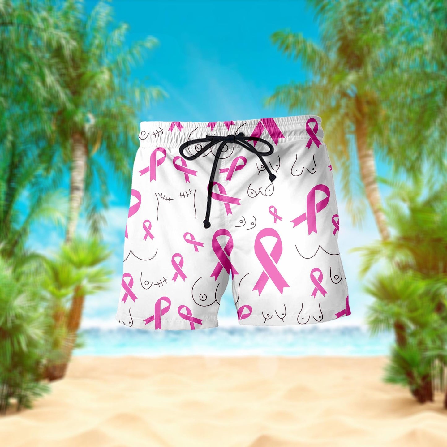Breast Cancer Awareness Hawaiian Shirt, Pink Ribbon Breast Cancer Survivor Button Down Shirt, Cancer Warrior Gifts, Support Cancer Shirt