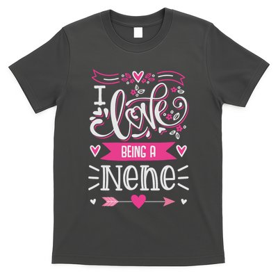 I Love Being A Nene Floral Nene Grandparents Day Gift T-Shirt