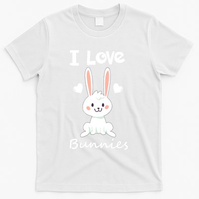 I Love Bunnies Rabbit Animal T-Shirt