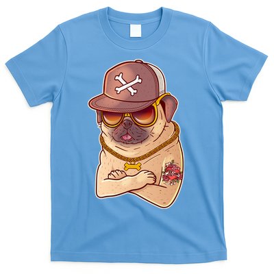 I Love Mom Tattoo Pug Dog T-Shirt