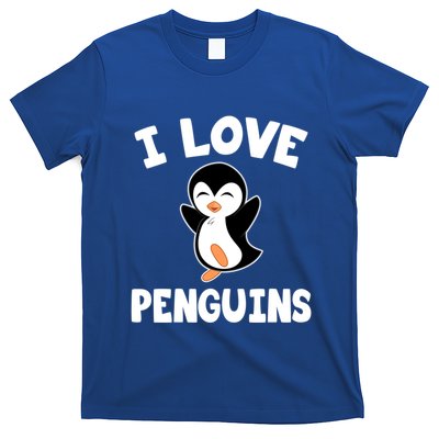 I Love Penguins Gift Cute Penguin Gift T-Shirt