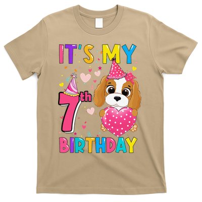 Its My 7th Birthday Funny Dog Birthday Year Old T-Shirt