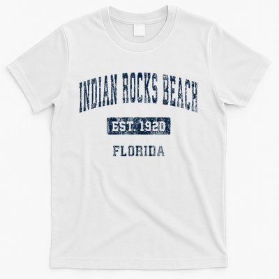 Indian Rocks Beach Florida FL Vintage Sports Established Nav T-Shirt
