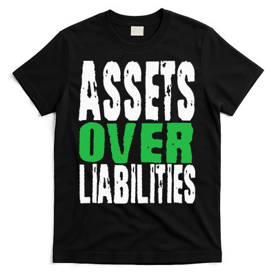 Investor Stocks Flipping Houses Assets Over Liabilities T-Shirt