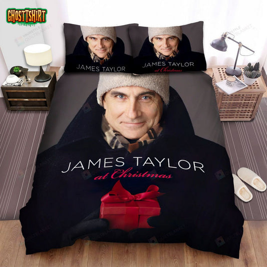 James Taylor Album Cover At Christmas Bed Sheets Spread Comforter Duvet Cover Bedding Set