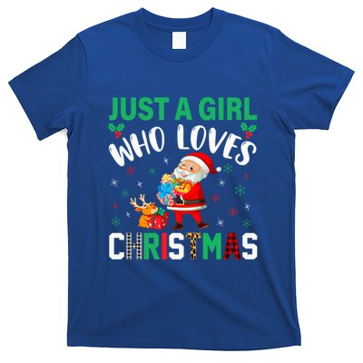 Just A Who Loves Christmas Holiday Season Cute Gift T-Shirt