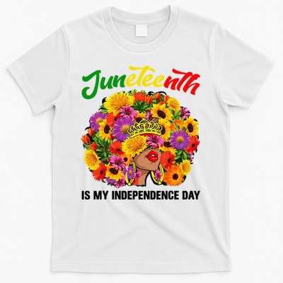 Juneteenth Black Queen Afro African American T-Shirt